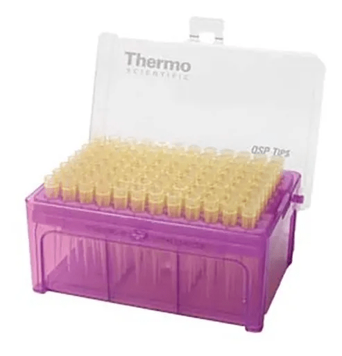 Puntas Amarillas para Micropipeta de 200ul en Rack Thermo Scientific