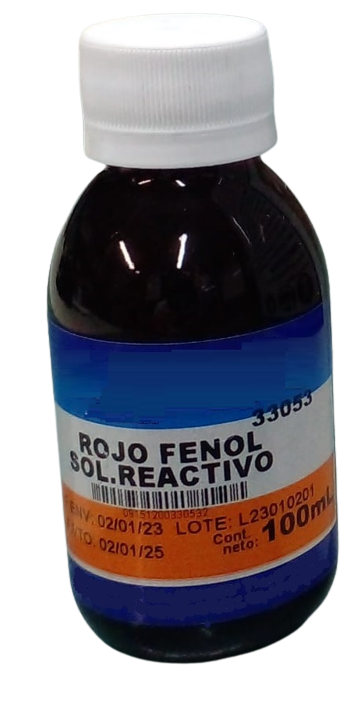 Rojo Fenol Solución Reactivo 100ml