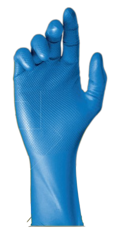 Paquete de 25 Pares de Guantes de Nitrilo Azules Super Safety