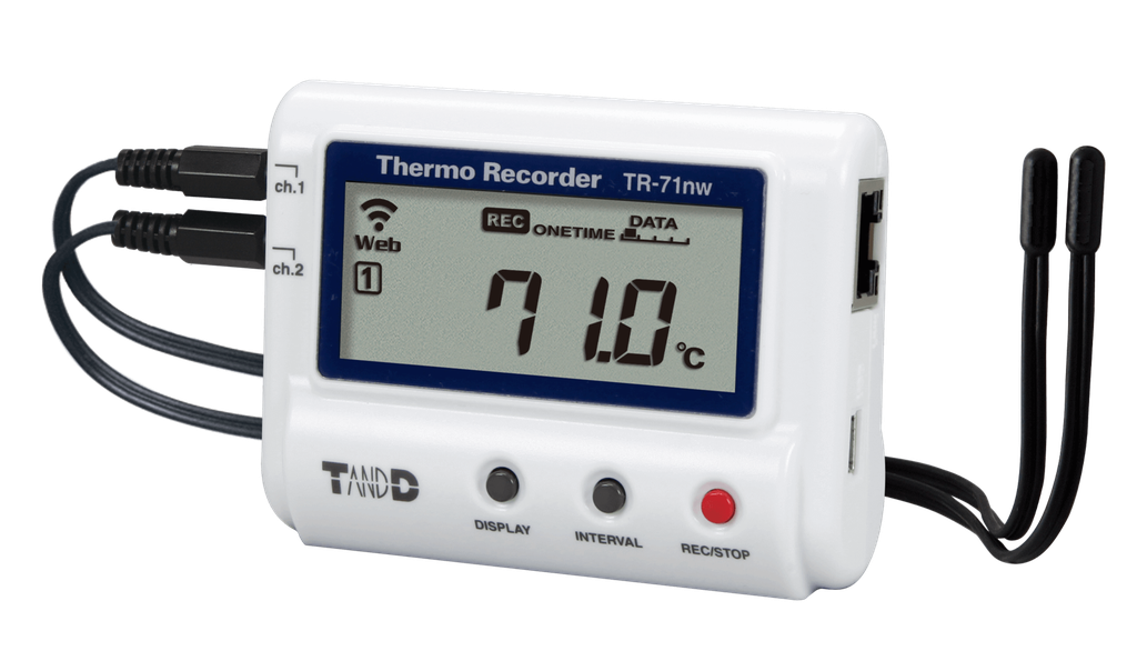 Datalogger de Temperatura con Pantalla y Conexión USB / LAN