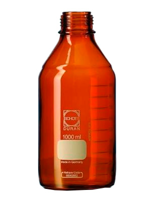 Frasco Duran Ambar Grad. 100 ml s/tapa (10us)