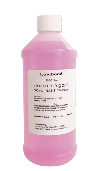 Buffer pH 4 500ml Lovibond