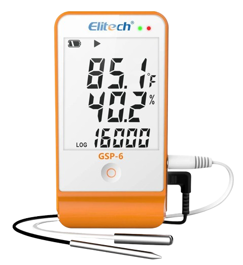 Datalogger de Temperatura y Humedad con Sonda Glicol Elitech