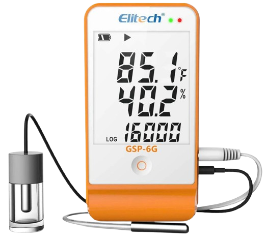 Datalogger de Temperatura y Humedad con Sonda Glicol Elitech