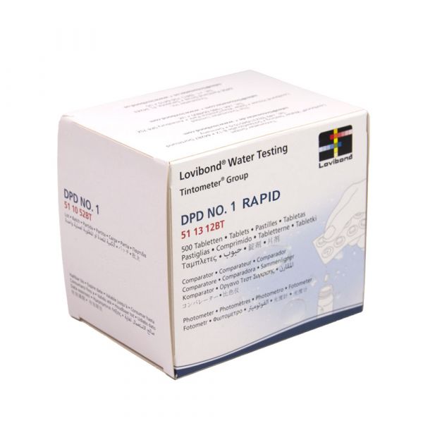 500 Tabletas Reactivo DPD 1 Rapid Lovibond