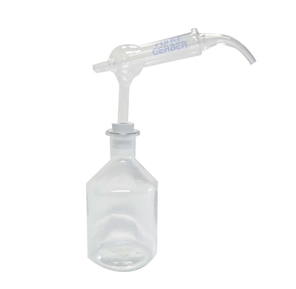 Dispensador 10ml para Ácido Sulfúrico Reser 500ml Funke-Gerber 