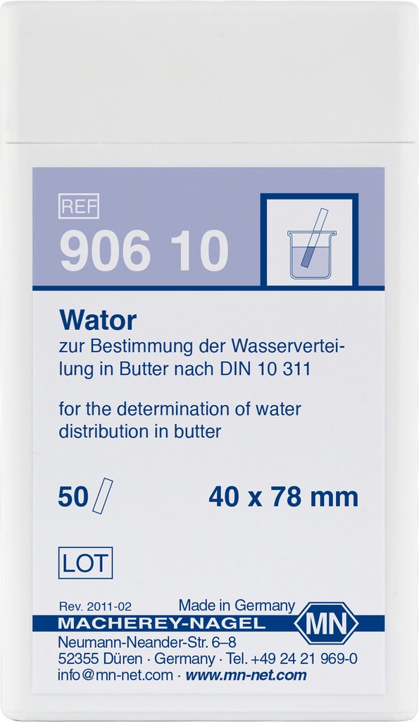 Tiras para Determinar Agua en Manteca Macherey-Nagel - Wator