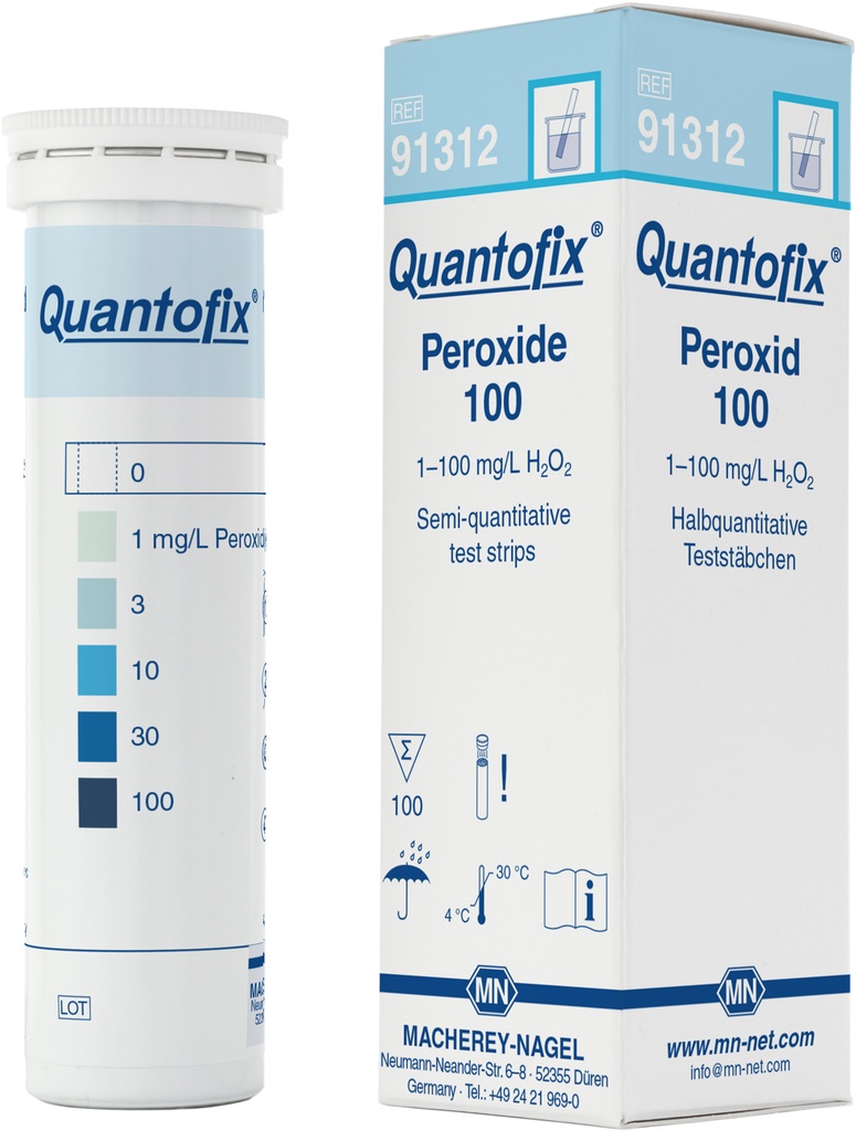 Tiras para Determinación de Peróxido 100 Quantofix