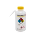 [2436-0504] Piceta 500ml LDPE para Isopropanol Etiqueta Amarilla Nalge-Nunc
