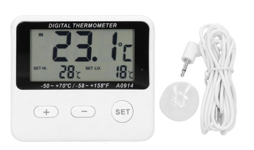 [SERA0914] Termómetro Temperatura Actual y Alarma con Sonda