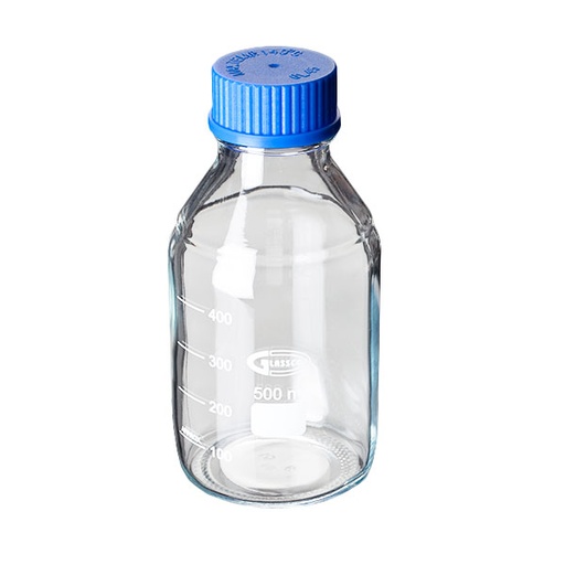 [ELE274.202.05] Frasco de Vidrio Graduado con Tapa y Anillo 2L Glassco