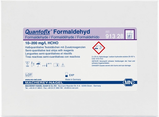 [91328] Tiras para Determinación de Formaldehido Quantofix