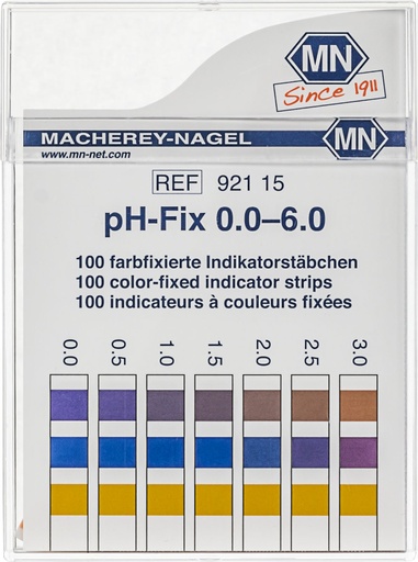 [92115] Tiras Indicadoras de pH Macherey-Nagel - 0.0-6.0
