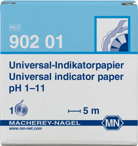 [90201] Papel PH Rango 1-11 Rollo Original Macherey-Nagel 