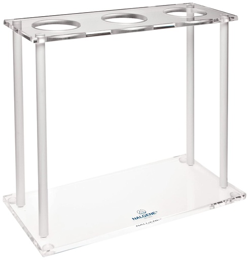 [1001-0010] Rack Acrilico para Tres Conos Imhoff - Nalge-Nunc