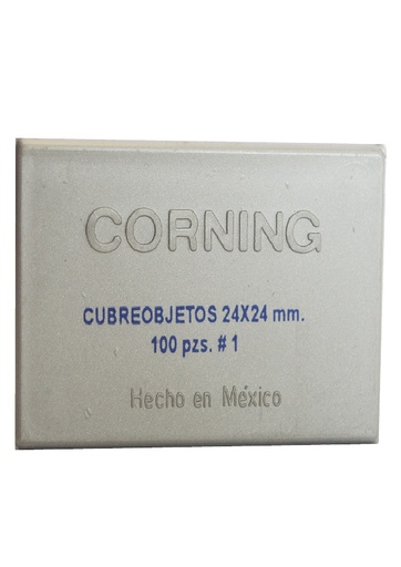 [2865-24] Cubreobjetos Corning