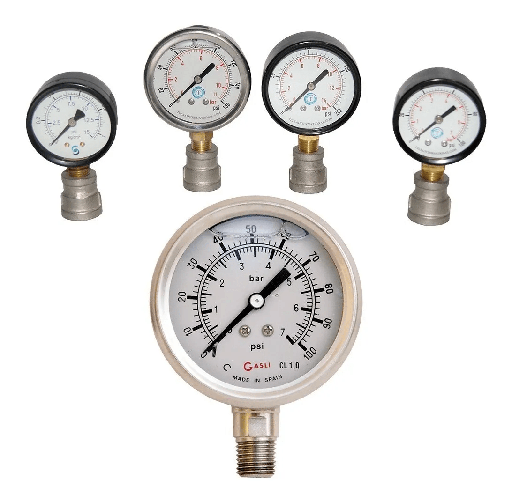 [UNI22100 1/2 400 PBS] Manómetro 1/2&quot; 400bar Gasli - 22100 PBS