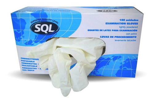 [MAR1G001-SA] Guantes de Latex Blancos SQL