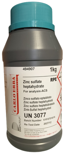 [ZON291812] Zinc Sulfato 7H2O RPE ACS PA x 1Kg