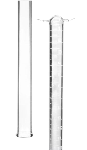 [ZON10331] Eudiómetro de Vidrio de Borosilicato 100ml 